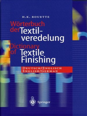 cover image of Dictionary of Textile Finishing